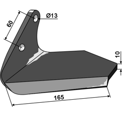 Aileron gauche 820-508C adaptable