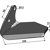 Aileron gauche 820-508C adaptable - BlackSteel©