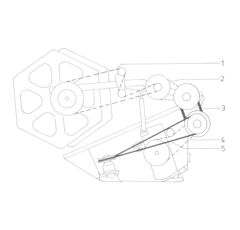 Courroie trapézoïdale pour moissonneuse-batteuse DEUTZ-FAHR 06210991AB adaptable