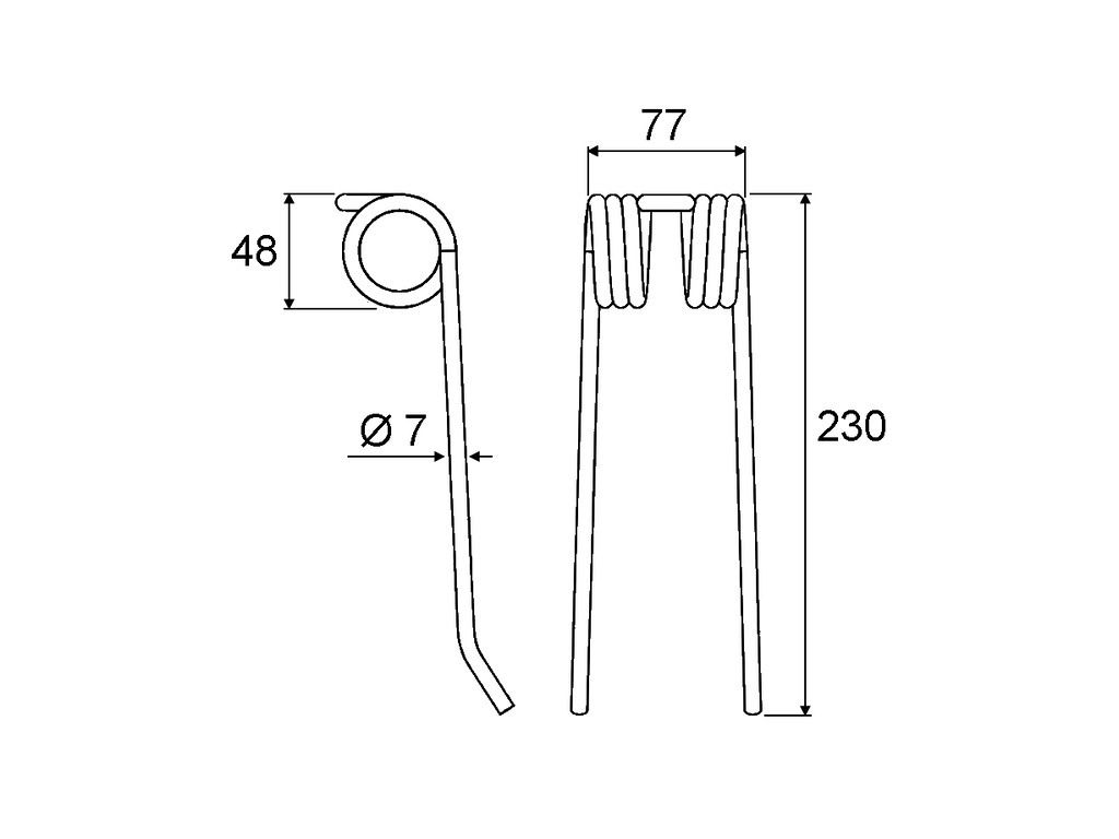 Dent de pickup centrale pour presse à balle RIVIERRE CASALIS origine VF18608684