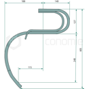 Dent de herse viticole 405 mm pour cultivateur adaptable