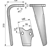 Dent gauche pour herse rotative RABE KG30Z 8411.62.04 origine