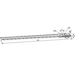 Couteau pour mélangeuse STRAUTMANN 13.02.18 adaptable - Blacksteel©