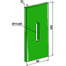 Abstreifer für Packerwalze, Greenflex Kunststoff 53A100 Amazone Nachbau