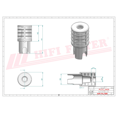 Filtre à gasoil adaptable HIFI FILTER SN25215