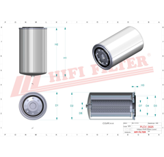 Filtre à gasoil separateur d'eau adaptable HIFI FILTER SN40894