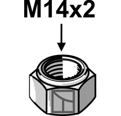 Ecrou M14x2 pour broyeur ROUSSEAU adaptable - Blacksteel©
