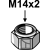 Ecrou M14x2 pour broyeur ROUSSEAU adaptable - Blacksteel©
