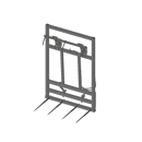 Pic bottes frontal 2000 mmpour type d'attelage EURO adaptable