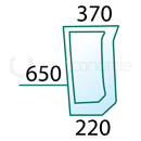 Pare-brise Dr. pour machine agricole NEW HOLLAND 82011532 adaptable