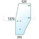 Vitre de porte gauche de machine agricole FENDT 205810030040 adaptable