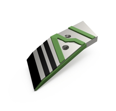 Pointe Droite avec plaquettes carbure, plaquettes arrière et rechargement OVERUM 94608 adaptable