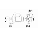 Anlasser IS 1203 / 12V 4,20KW Z10 Mahle-Iskra-Letrika 10 Zähne