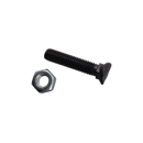 Boulon à tête ovale 50 mm adaptable - BlackSteel©