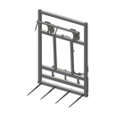 Pic bottes frontal 2000 mmpour type d'attelage MERLO adaptable