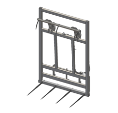 Pic bottes frontal 2000 mmpour type d'attelage MERLO adaptable