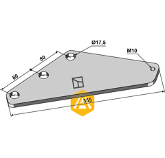 Renfort pour mélangeuse STRAUTMANN 60903205 adaptable - Blacksteel©