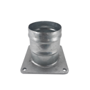 Bride carrée cannelé galva 180 x 180