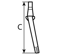 Dent moulée pour herse rotative BREVIGLIERI RH5 adaptable