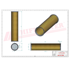Filtre à air sécurité adaptable HIFI FILTER SA12875