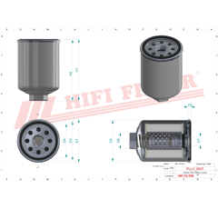 Filtre à huile adaptable HIFI FILTER SO7191