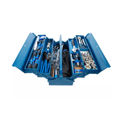Boîte à outils métallique 500x200x200 mm avec assortiment d'outils 137 pièces | BGS TECHNIC