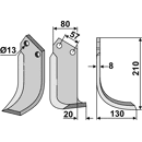 Fräsmesser Rechts 210 x 80 Nachbau