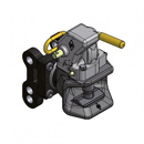 Zugmaul automatisch,absteckbar, Absteckbolzen quer, Ø 38 mm Bolzen,  Schwarz    