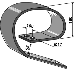 Lame ressort pour cultivateur DOUBLET-RECORD 0422711 adaptable