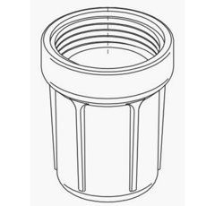 Bol noir  pour filtre 324 - 1/2" femelle ARAG