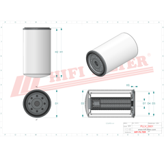 Filtre à huile adaptable HIFI FILTER SO1637