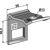 Halter für Zinken 32x10 - 40x40 - Bohrung 13 - 0.288 kg - Mehrere Marken