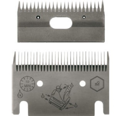 Jeu de lames LC 102 75 x 3 mm pour tondeuse - LISCOP