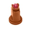 CVIT 11005 Doppelflachstrahl-Injektordüse braun, SW 8, 2x 110°. Strahlrichtung  30° Agrotop