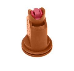 CVIT 11005 Doppelflachstrahl-Injektordüse braun, SW 8, 2x 110°. Strahlrichtung  30° Agrotop