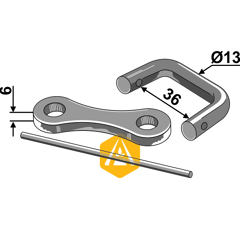 Raccord Ø 13 mm pour chaîne à épandeur adaptable