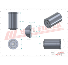 Filtre dessiccateur de freinage pour machine agricole TB 1401