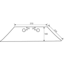 Soc de rasette réversible pour charrue LEMKEN 3363724 adaptable