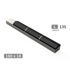 Mise à souder carbure 3 plaquettes avec manchon TOUTES MARQUES 180x18 mm adaptable