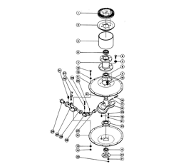 Galet Andaineur KUHN GA 402 / GA 402-7 /GA 402 N 57533300 adaptable