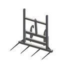 Pic bottes frontal Ø 45 mm pour type d'attelage FARESIN adaptable