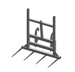 Pic bottes frontal Ø 45 mm pour type d'attelage FARESIN adaptable
