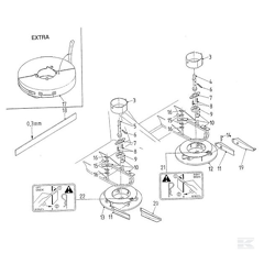 Lamelle pour épandeur à engrais VICON VNB1060002 adaptable