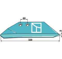 Aileron gauche pour RABE 6342.50.03 adaptable - BlackSteel©