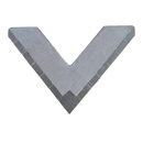 Mise à souder triangulaire plat carbure pour aileron de bineuse TOUTES MARQUES adaptable