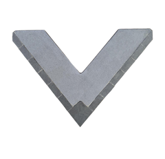 Mise à souder triangulaire plat carbure pour aileron de bineuse TOUTES MARQUES adaptable