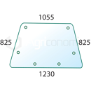 Pare-brise pour machine agricole CASE IH 1535093C2 adaptable