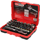 Jeu de 33 embouts de vissage et douilles 1/4" | KS TOOLS