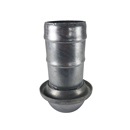 Raccord cannelé galva sphérique Ø 120 mm mâle