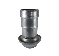 Raccord cannelé galva sphérique Ø 120 mm mâle